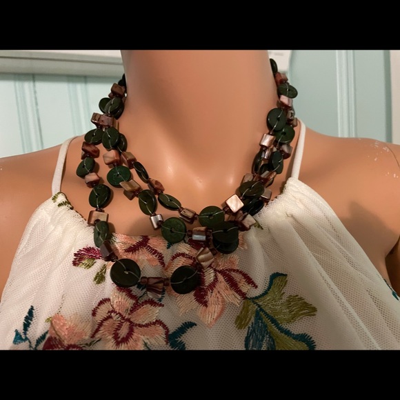 Sellers pick nwot stunning top by Algrio. Beautiful swing style top lacy lg - Picture 3 of 13